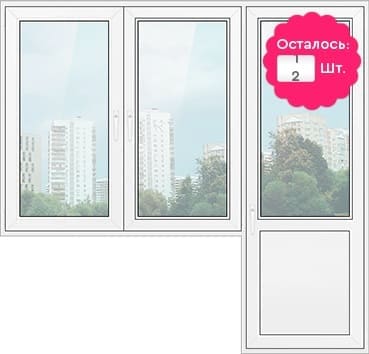 Купить пластиковую балконную дверь с окном, установка